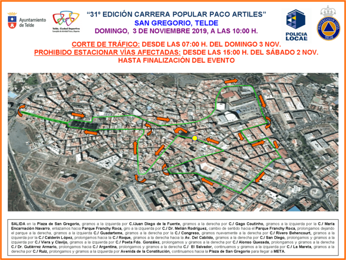 Imagen del circuito urbano por el que discurrirá la prueba (Foto TA)